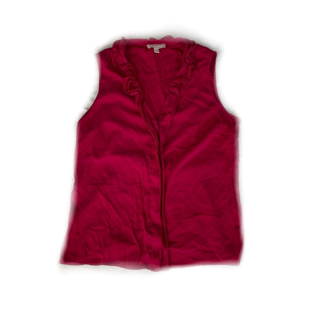 BANANA REPUBLIC Silk Blouse, size 14, berry pink